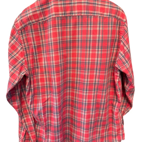 Mens, UNTUCKit Red Plaid Shirt.  Size L - Picture 3 of 6